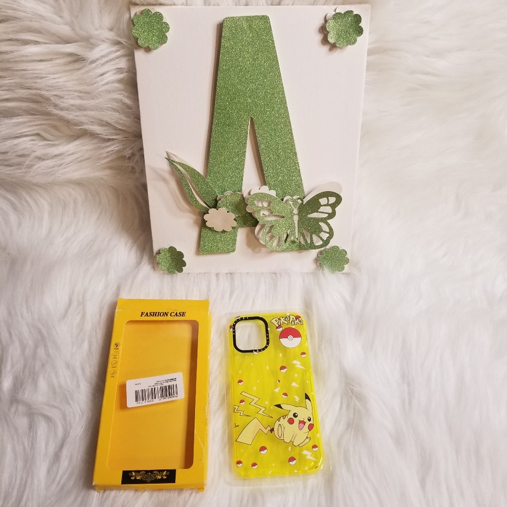 This cute yellow clear pikachu case